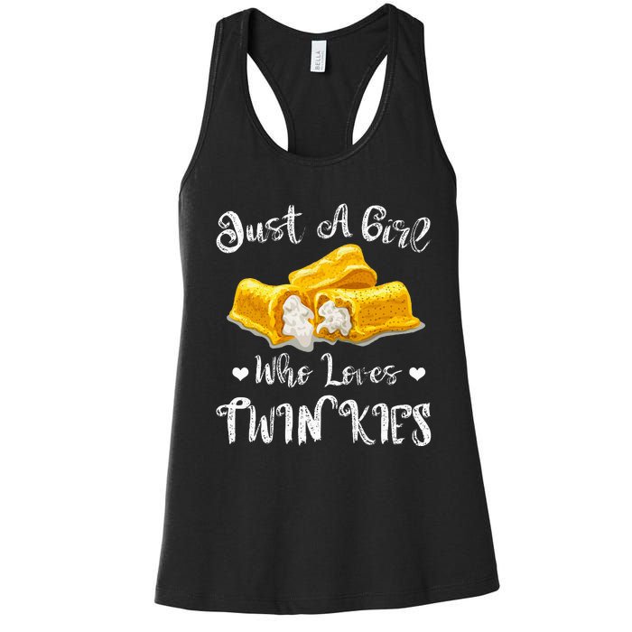 Just A Girl Who Loves Twinkies Women's Racerback Tank