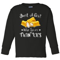 Just A Girl Who Loves Twinkies Toddler Long Sleeve Shirt