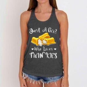 Just A Girl Who Loves Twinkies Women's Knotted Racerback Tank