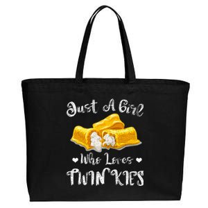 Just A Girl Who Loves Twinkies Cotton Canvas Jumbo Tote