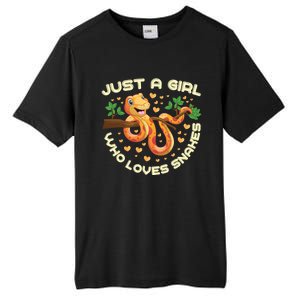 Just A Girl Who Loves Snakes Funny Snake Lover Funny Gift Meaningful Gift Tall Fusion ChromaSoft Performance T-Shirt