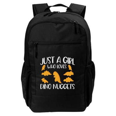 Just A Girl Who Loves Dino Nuggets Dinosaur Chicken Nuggets Backpack