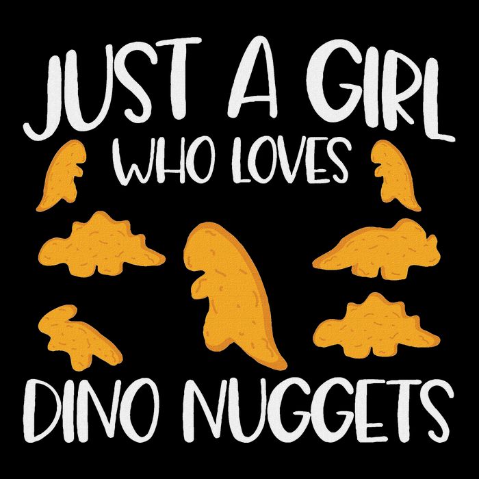 Just A Girl Who Loves Dino Nuggets Dinosaur Chicken Nuggets Sustainable Bucket Hat