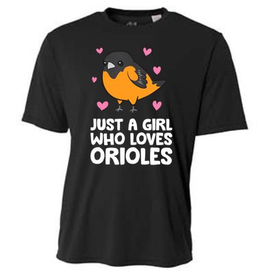 Just A Girl Who Loves Orioles Cooling Performance Crew T-Shirt