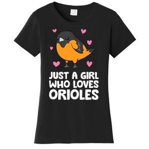 Just A Girl Who Loves Orioles Women's T-Shirt