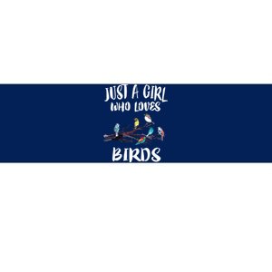 Just A Girl Who Loves Birds Birding Bird Watching Gift Bumper Sticker