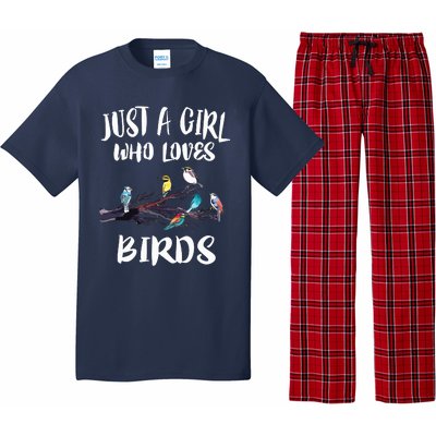 Just A Girl Who Loves Birds Birding Bird Watching Gift Pajama Set