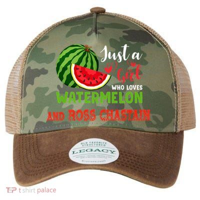 JUST A GIRL WHO LOVES WATERMELON AND ROSS CHASTAIN Premium Legacy Tie Dye Trucker Hat