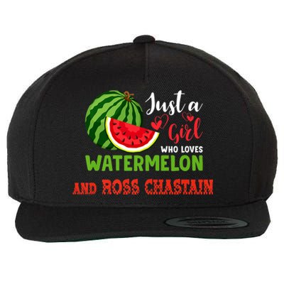 JUST A GIRL WHO LOVES WATERMELON AND ROSS CHASTAIN Premium Wool Snapback Cap