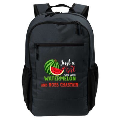 JUST A GIRL WHO LOVES WATERMELON AND ROSS CHASTAIN Premium Daily Commute Backpack