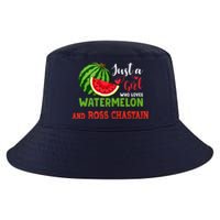 JUST A GIRL WHO LOVES WATERMELON AND ROSS CHASTAIN Premium Cool Comfort Performance Bucket Hat