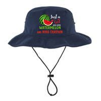 JUST A GIRL WHO LOVES WATERMELON AND ROSS CHASTAIN Premium Legacy Cool Fit Booney Bucket Hat