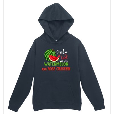 JUST A GIRL WHO LOVES WATERMELON AND ROSS CHASTAIN Premium Urban Pullover Hoodie