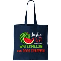 JUST A GIRL WHO LOVES WATERMELON AND ROSS CHASTAIN Premium Tote Bag