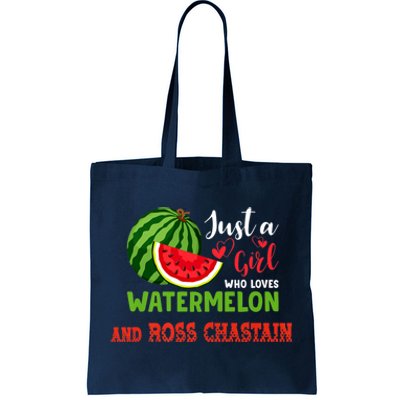 JUST A GIRL WHO LOVES WATERMELON AND ROSS CHASTAIN Premium Tote Bag