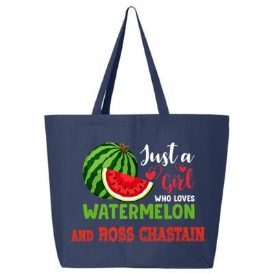 JUST A GIRL WHO LOVES WATERMELON AND ROSS CHASTAIN Premium 25L Jumbo Tote