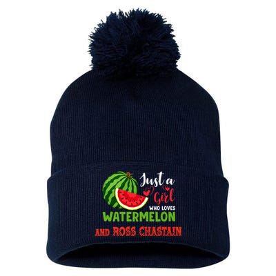 JUST A GIRL WHO LOVES WATERMELON AND ROSS CHASTAIN Premium Pom Pom 12in Knit Beanie