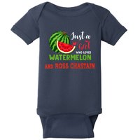 JUST A GIRL WHO LOVES WATERMELON AND ROSS CHASTAIN Premium Baby Bodysuit