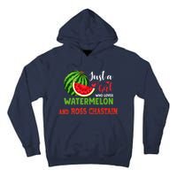 JUST A GIRL WHO LOVES WATERMELON AND ROSS CHASTAIN Premium Tall Hoodie