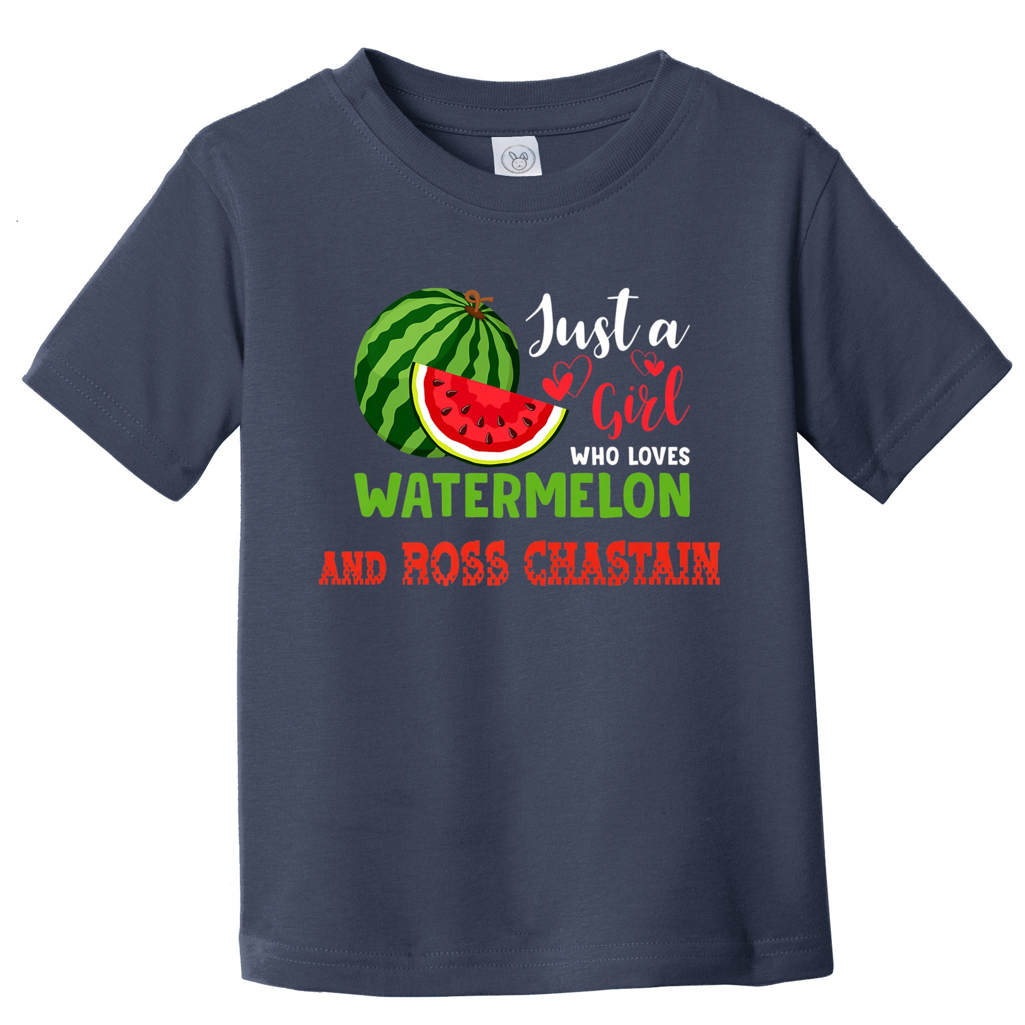JUST A GIRL WHO LOVES WATERMELON AND ROSS CHASTAIN Premium Toddler T-Shirt