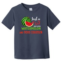 JUST A GIRL WHO LOVES WATERMELON AND ROSS CHASTAIN Premium Toddler T-Shirt