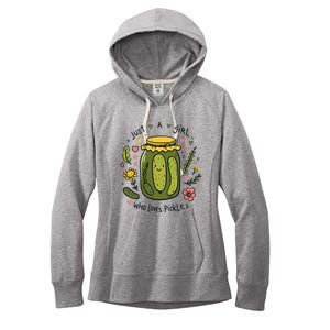 Just A Girl Who Loves Pickles Women's Fleece Hoodie