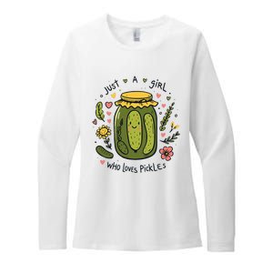 Just A Girl Who Loves Pickles Womens CVC Long Sleeve Shirt