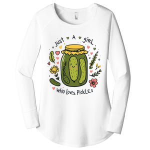 Just A Girl Who Loves Pickles Women's Perfect Tri Tunic Long Sleeve Shirt