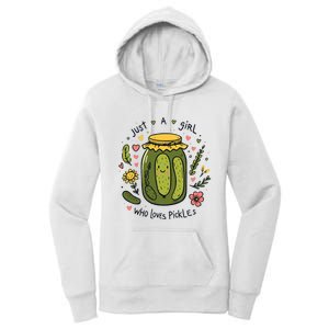 Just A Girl Who Loves Pickles Women's Pullover Hoodie