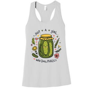 Just A Girl Who Loves Pickles Women's Racerback Tank