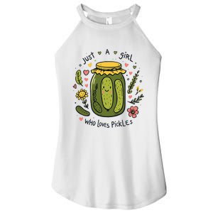 Just A Girl Who Loves Pickles Women's Perfect Tri Rocker Tank