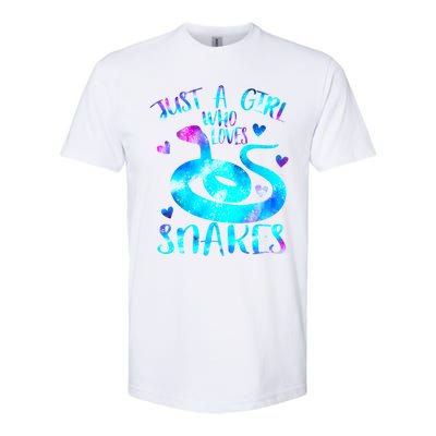 Just A Girl Who Loves Snakes Theme Cute Snake Lover Galaxy Cute Gift Softstyle® CVC T-Shirt