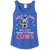 Just A Girl Who Loves Cows Cool Gift Ladies Essential Tank