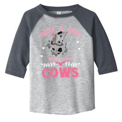 Just A Girl Who Loves Cows Cool Gift Toddler Fine Jersey T-Shirt