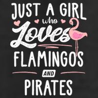 Just A Girl Who Loves Flamingos And Pirates Gift Flamingo Adult Drive Performance Visor