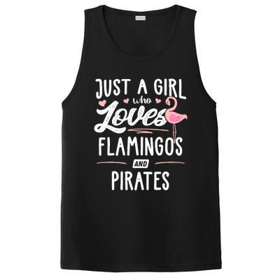 Just A Girl Who Loves Flamingos And Pirates Gift Flamingo PosiCharge Competitor Tank