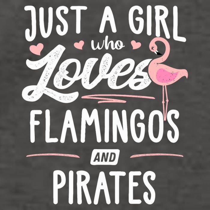 Just A Girl Who Loves Flamingos And Pirates Gift Flamingo Vector Backpack