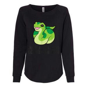 Just A Girl Who Loves Snakes Cute Snake Womens California Wash Sweatshirt