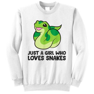 Just A Girl Who Loves Snakes Cute Snake Sweatshirt