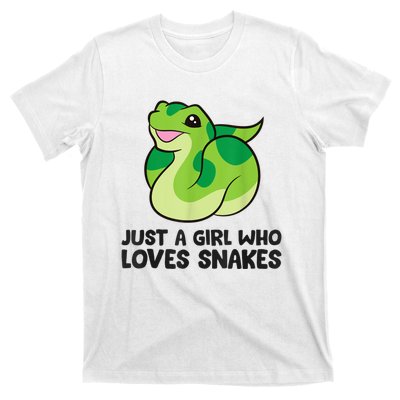 Just A Girl Who Loves Snakes Cute Snake T-Shirt