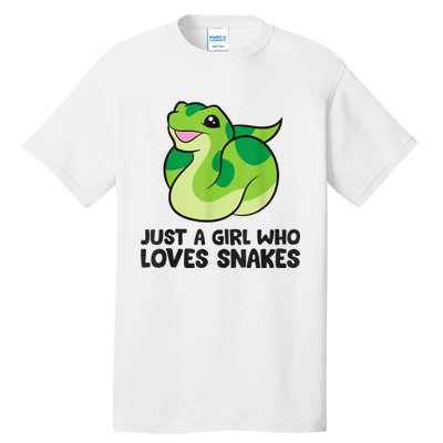 Just A Girl Who Loves Snakes Cute Snake Tall T-Shirt