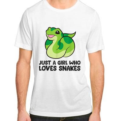 Just A Girl Who Loves Snakes Cute Snake Adult ChromaSoft Performance T-Shirt