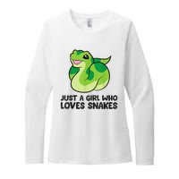 Just A Girl Who Loves Snakes Cute Snake Womens CVC Long Sleeve Shirt