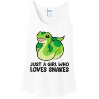 Just A Girl Who Loves Snakes Cute Snake Ladies Essential Tank