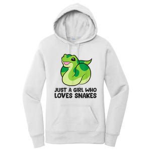 Just A Girl Who Loves Snakes Cute Snake Women's Pullover Hoodie