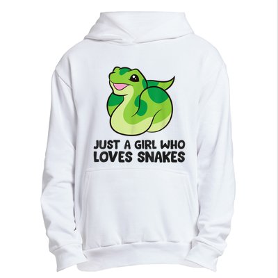 Just A Girl Who Loves Snakes Cute Snake Urban Pullover Hoodie