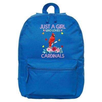 Just A Girl Who Loves Cardinals Animal 16 in Basic Backpack