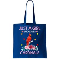 Just A Girl Who Loves Cardinals Animal Tote Bag