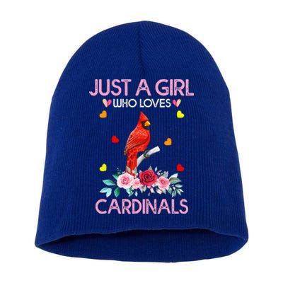 Just A Girl Who Loves Cardinals Animal Short Acrylic Beanie