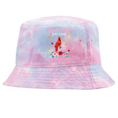 Just A Girl Who Loves Cardinals Animal Tie-Dyed Bucket Hat